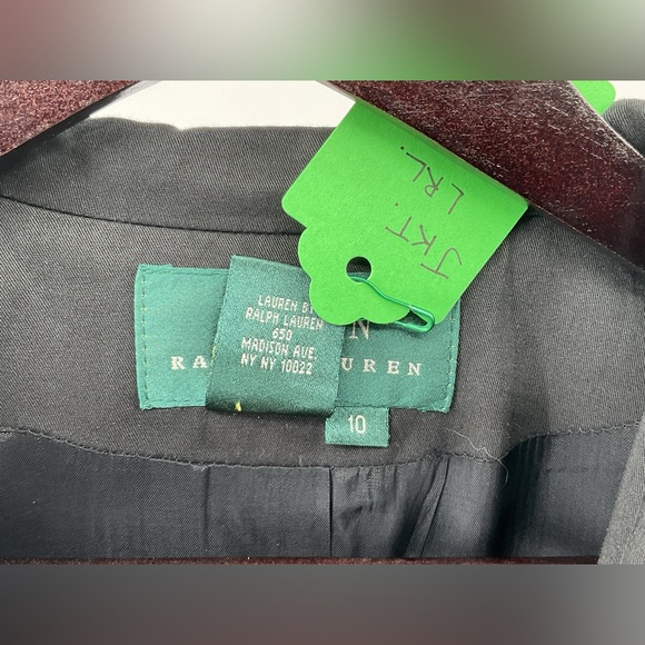 Lauren Ralph Lauren Blazer Black Tailored Mandarin Collar Jacket - Picture 9 of 11